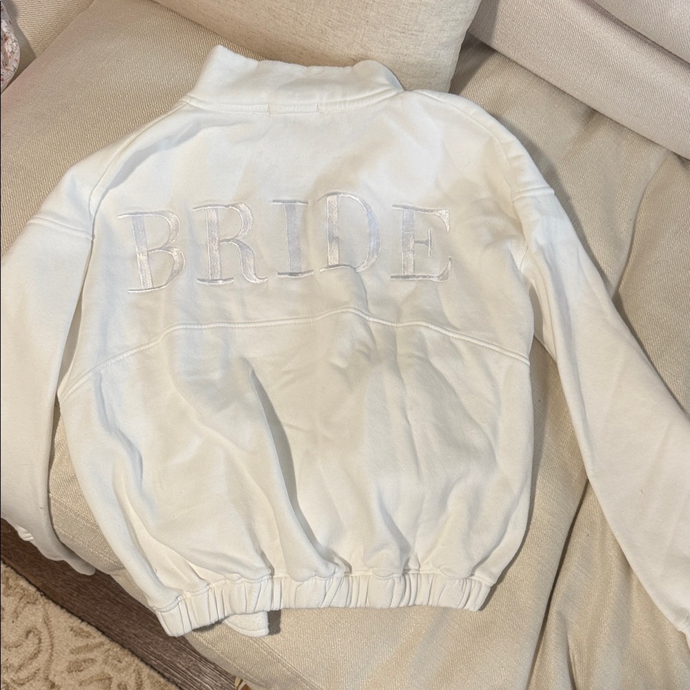 Six stories bride statement quarter zip sweatshirt